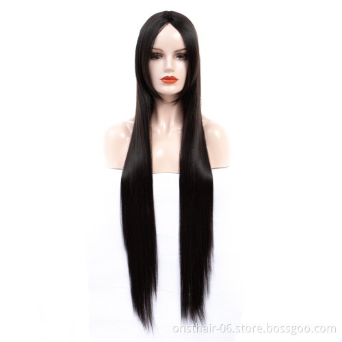 Long Straight Women Synthetic Cosplay Wigs Hair Blue Pink Ombre Wigs for Women Perruque Perucas Halloween Wholesale 40 Inch